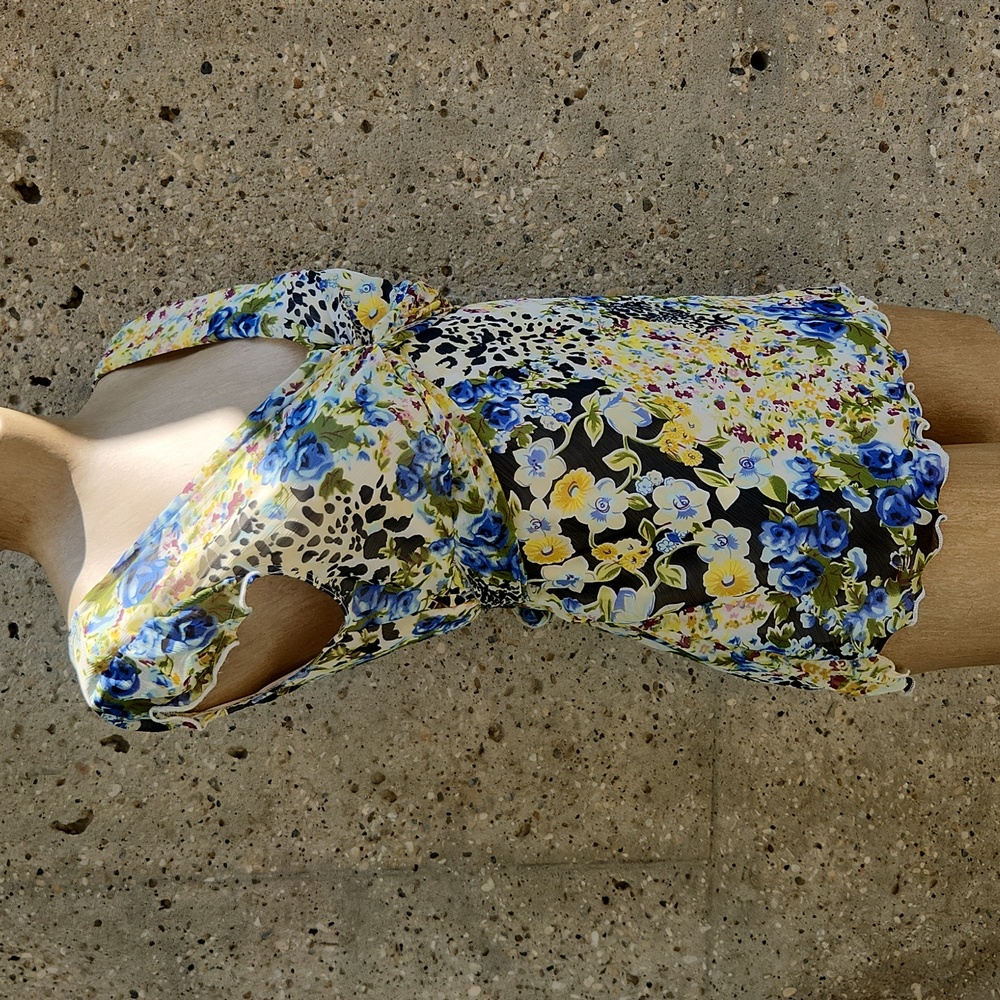 Y2K vibrant floral blouse - Picture 4 of 15